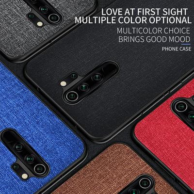 Leather-coated Hard Phone Case for Xiaomi Redmi Note 8 Pro, Scratch-resistant PC Cover and Shockproof TPU Bumper