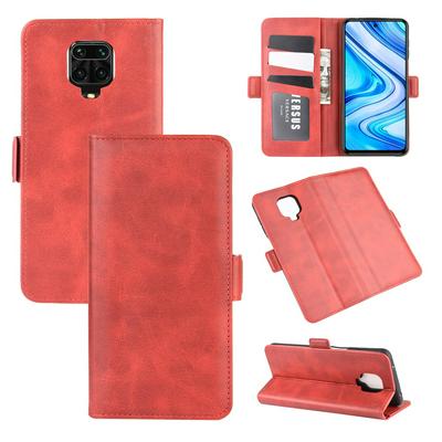 Retro Side Flip Shockproof Anti-Scratch PU Leather + Soft TPU Picture Frame Double Buckles with Stand and Card Slots Wallet Case for Xiaomi Redmi Note 9 Pro / Note 9S / Note 9 Pro Max