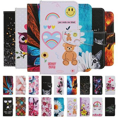 Colored Painting Wrist Strap Style Shock-Absorption Side Flip PU Leather + Soft TPU Card Slots with Magnetic Buckle and Stand Wallet Protective Case for Xiaomi Redmi Note 9 Pro / Note 9S