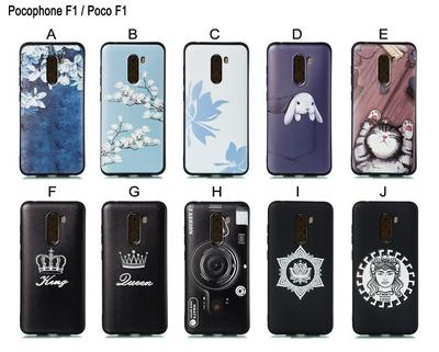 Cat Plum Snow Colored Pattern Anti-Scratch Soft TPU Back Cover Protective Case for Xiaomi Pocophone F1 / Poco F1 