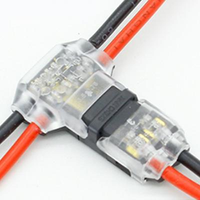  2 Pin 2 Way 300V 10A Universal Compact Wire Wiring Connector T FORM Terminal Block with Lever