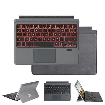 Microfiber Keyboard Case for Microsoft Surface Go Laptop LED Backlight Bluetooth Keyboard for Surface Go Wireless Keyboard 10''