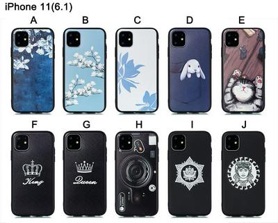 Cat Plum Snow Colored Pattern Anti-Scratch Soft TPU Back Cover Protective Case for Apple iPhone 11(6.1)