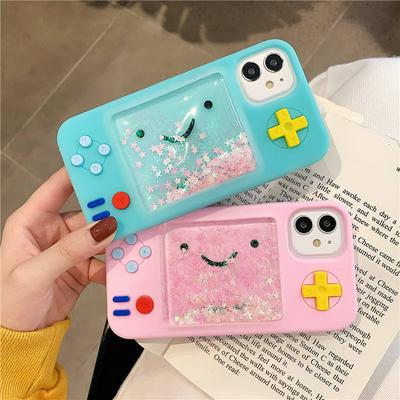 3D Cartoon Cute Game Console Pattern Quicksand Shockproof Soft Silicone Back Cover Case for iPhone 11 6.1