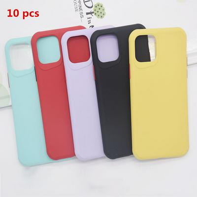 10pcs Solid Color Frosted Thin Shockproof Soft TPU Back Cover Protective Case for iPhone 11 Pro 5.8
