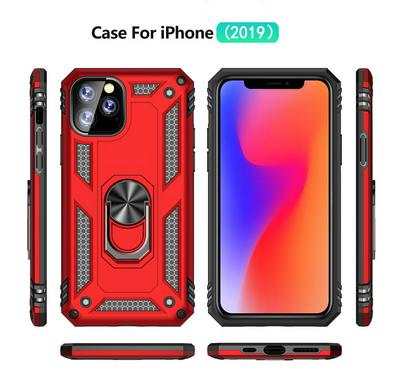 Armor Phone Case for iPhone 11, Military Style Shockproof Phone Cover with Folding Metal Stand
