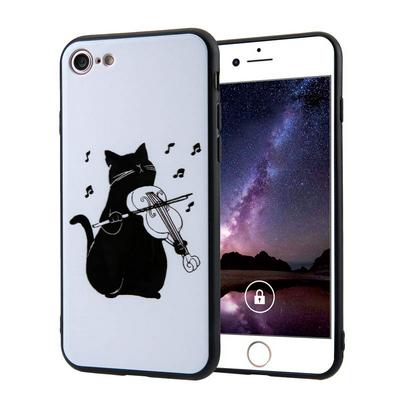 Relief Pattern Shockproof Anti-Scratch Soft TPU Back Cover Protective Case for iPhone 7 / 8 