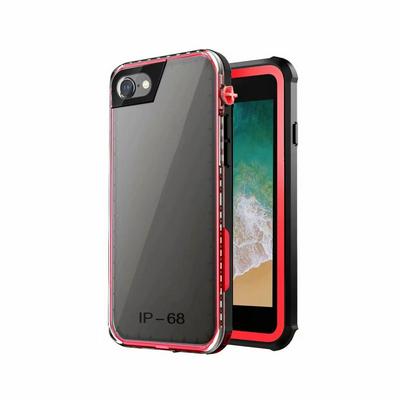 IP68 Waterproof Shockproof 2 in 1 Detachable Hard PC + Soft TPU Back Cover Protective Case for iPhone 7 / 8