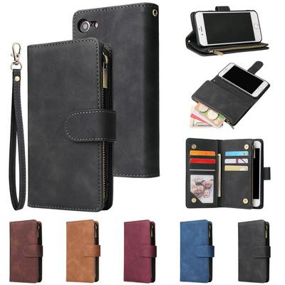 Wallet Phone Case for iPhone7/ 8, Doka Slots Leather Phone Cover With Magnetic Buckle