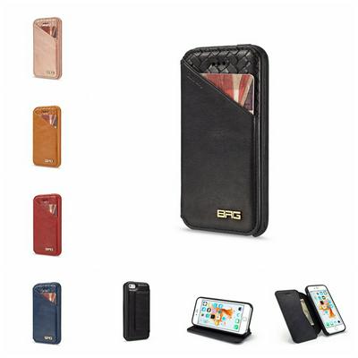 Ultrathin Magnetic PU Leather +PC Back Cover with Card Slots and Wallet Stand Support Protecting Case for iPhone 7 / 8  