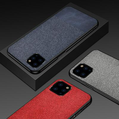 Shockproof Splicing PU + Cloth Protective Case for iPhone 5.8 ( 2019)