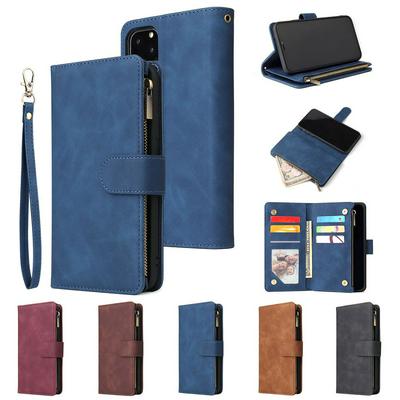 Wallet Phone Case for iPhone 11(6.1), Doka Slots Leather Phone Cover With Magnetic Buckle