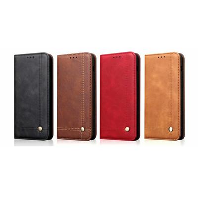 Wallet Case for iPhone 2019 6.1inch, Crossing Stitching Leather Phone Cover
