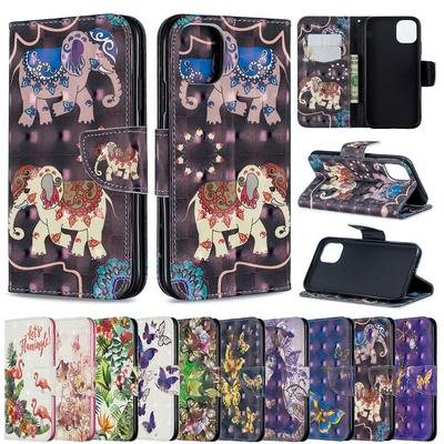 iPhone 6.1 inch PU Leather Case Colorful Mysterious Animal Figuren Flip Solid Color Phone Case Phone Holder Wallet Protective Case for iPhone 6.1 inch Phone Cas