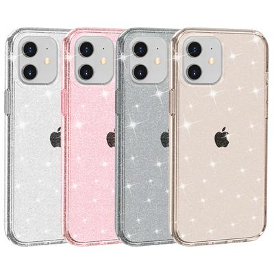 Terminator Glitter Series Drop-proof Back Cover Type Soft TPU+PC Phone Protective Case for iPhone 12(6.1)