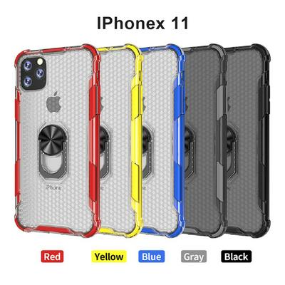 Hard Phone Case for iPhone 11, 2 in 1 Scratch Resistant Phone Cover with Ring Stand