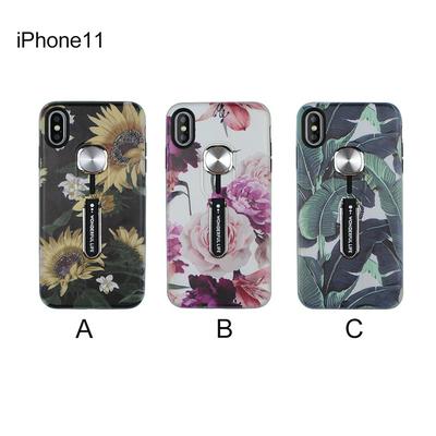 Wallet Phone Case for iPhone 11(6.1), Shockproof Hard Phone Cover With Colorful Magnet Car Bracket