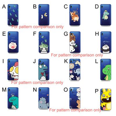 Cartoon Pattern Ultra Slim Transparent Soft TPU Back Cover Case for Samsung Galaxy A70