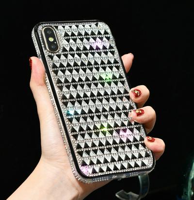 Wallet Phone Case for iPhone X / XS, Soft TPU Full Diamonds Phone Cover