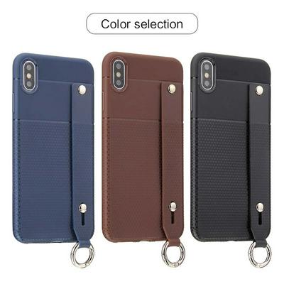 Creative with Hand Strap and Stand Anti-Scratch Soft TPU Back Cover Case for iPhone XR 6.1
