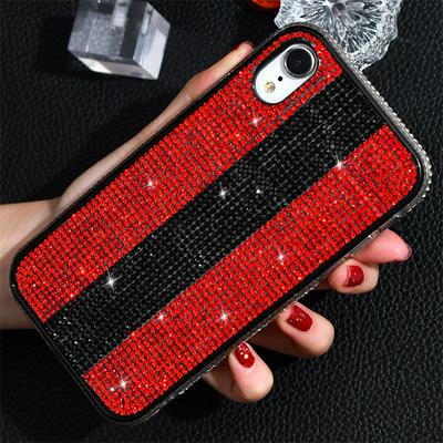 Wallet Phone Case for iPhone X / XS, Soft TPU Full Diamonds Phone Cover