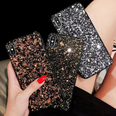 Luxury Platinum Black Bottom Epoxy Scratch-resistant Drop-proof Soft TPU Back Cover Phone Case for iPhone 11(6.1)