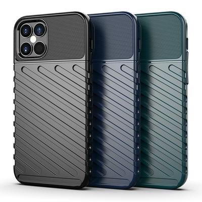Anti-Fingerprints Shockproof Soft TPU + Hard PC Phone Protective Case for Apple iPhone 12 Pro（6.1）