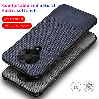The New Upgrade Shockproof Splicing PU + Cloth Phone Protective Case for Xiaomi Redmi K30 Pro 5G