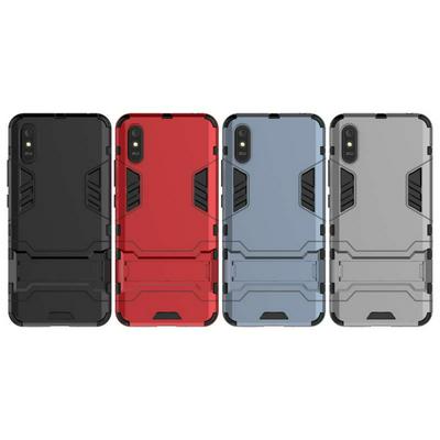 Steel Bear 2 in 1 Detachable Shockproof Anti-Scratch Hard PC Back Cover Case with Stand for Xiaomi Redmi 9A