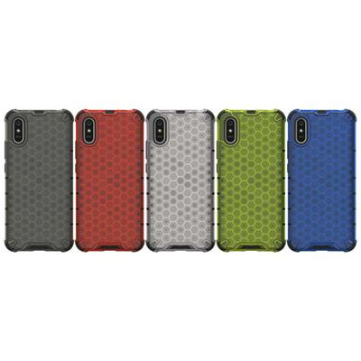 Fashion Honeycomb Design Matte Shockproof Anti-Scratch Drop Protection Phone Case for Xiaomi Redmi 9A