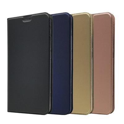 Voltage Magnetic Attraction Solid Color Side Flip Shockproof PU Leather + Transparent TPU with Card Slot and Stand Protective Case for Xiaomi Mi Max 3