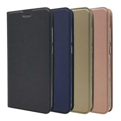 Voltage Magnetic Attraction Solid Color Side Flip Shockproof PU Leather + Transparent TPU with Card Slot and Stand Protective Case for Xiaomi Redmi 5