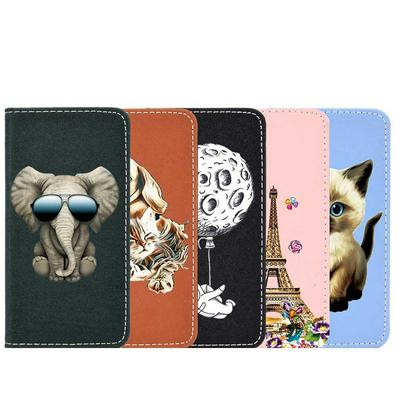 Colored Painting Magnetic Attraction Shockproof Side Flip PU Leather + Soft TPU Card Slot with Wrist Strap and Stand Wallet Case for Xiaomi Mi 8 Lite / Mi 8 Youth (Mi 8X)