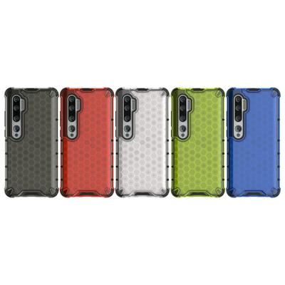 Honeycomb Pattern Detachable Hard PC + Soft TPU Back Cover Case for Xiaomi Mi Note 10 