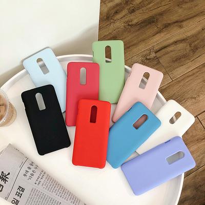 Solid Color Silky Soft TPU Liquid Silicone Back Cover Protective Case for OnePlus 7 Pro