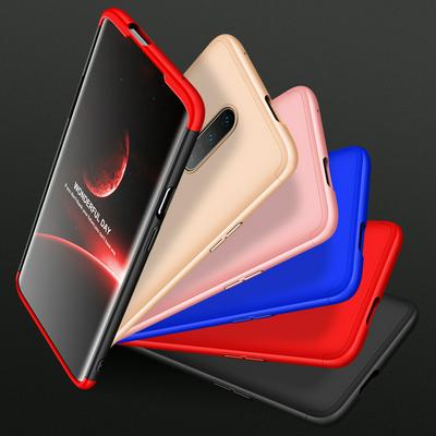 GKK Detachable Three Stops Style Full Wrapped Frosted Shockproof Hard PC Back Cover Protective Case for OnePlus 7 Pro
