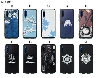 Cat Plum Snow Colored Pattern Anti-Scratch Soft TPU Back Cover Protective Case for Xiaomi Mi 9 SE