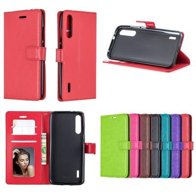 Wallet Case for Xiaomi Mi A3, Crazy Horse Leather Phone Cover