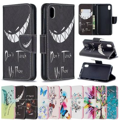 Wallet Case for Redmi 7A, Colored Painting Leather Phone Cover with Magnetic Closure and Kickstand