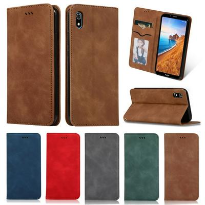 Wallet Phone Case for Xiaomi Redmi 7A,  Business Leather Phone Cover With Card Slots
