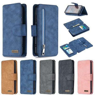 Frosted Zipper Wallet BF07 Type Detachable Scratch Resistant PU Leather Phone Case for Xiaomi Redmi 7A