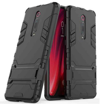 Iron Man Armor Creative Anti-Fall 3 in 1 Detachable Hard PC + Soft TPU with Invisible Stand Back Cover Case for Xiaomi Redmi K20 / K20 Pro / Mi 9T / Mi 9T Pro 
