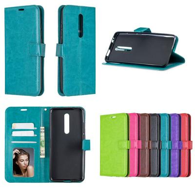 Wallet Case for Xiaomi Mi 9T, Crazy Horse Leather Phone Cover