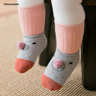 Children's Cotton Cute Clown Bear Non-slip Socks for Crawling Toddler