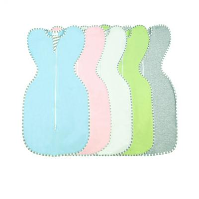Baby Sleeping Swaddling Newborns 0-9 Month Cotton Solid color Zipper Sleep for Baby Bedding Blanket Swaddling