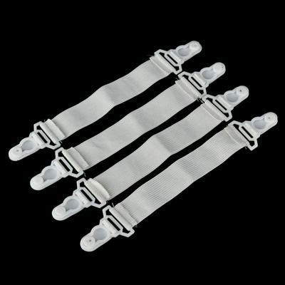 4pcs Slip-Resistant Super Useful Elastic Blankets Bed Sheet Mattress Cover Clips Fasteners Fixing Belt Grippers 