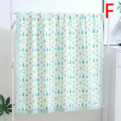 Cotton Toddler Blanket 6-layer Soft and Breathable Cotton Baby Quilt 