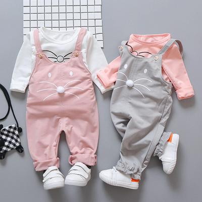 Toddler Newborn Clothes Cute Romper and Suspenders Pants Outfits Set for 1 to 4 Years Old