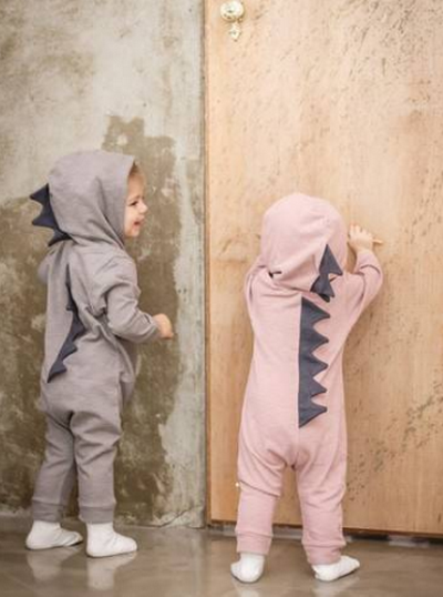 Baby Dinosaur Jumpsuit Harbin 0-1 Year Old Male and Female Baby Clothes Long Romper