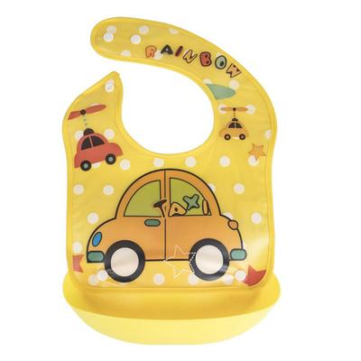 Baby's Waterproof Bib Snap EVA Drool Bib Easy to Clean Spit Up Bib